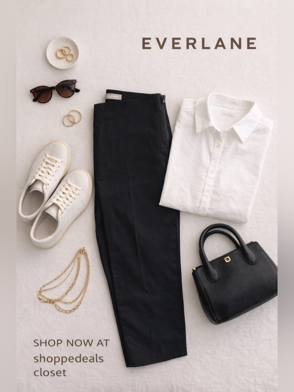 Everlane Black Tailored Stretch Ankle Pants Size 10